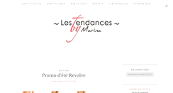 Desktop Screenshot of lestendancesbymarina.com